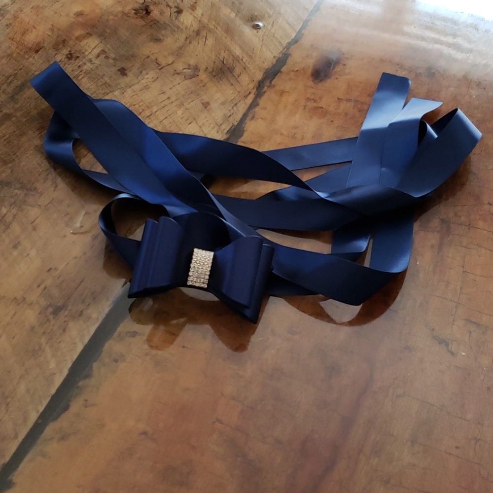 NAVY BLUE SATIN BELTS 💙